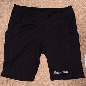 Motherhood Black Bike Shorts
